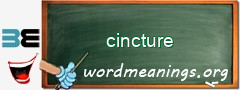 WordMeaning blackboard for cincture